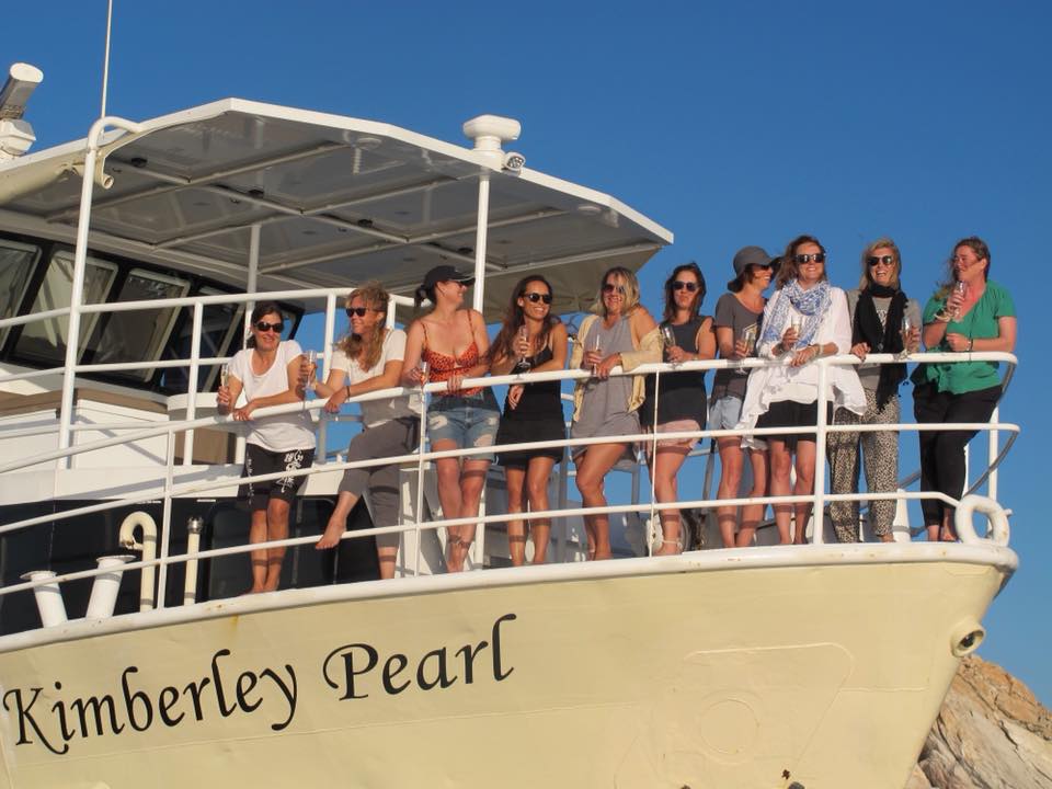 KIMBERLEY-PEARL-guests-on-bow KIMBERLEY-PEARL-guests-on-bow