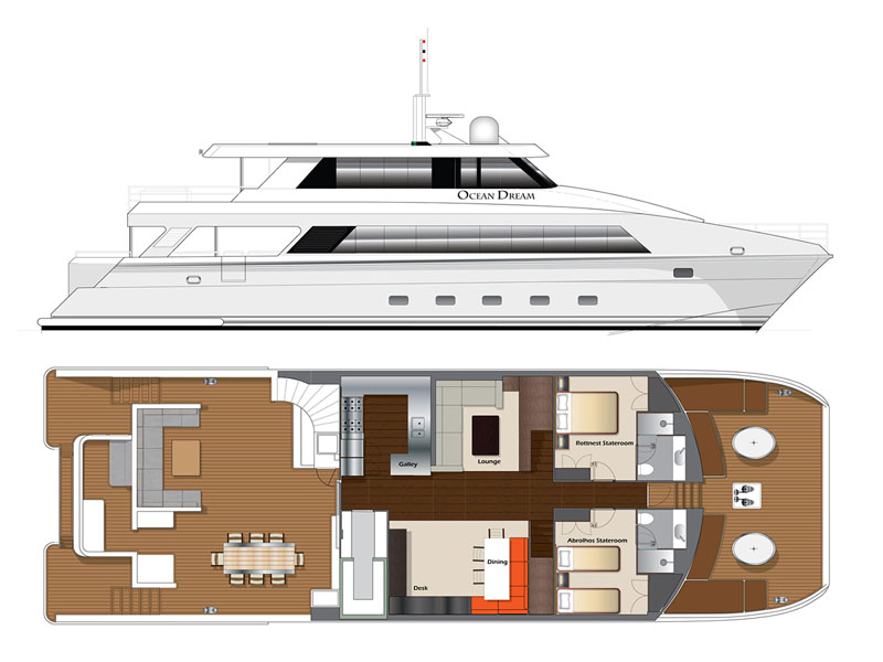 OCEAN DREAM Main Deck deck plan