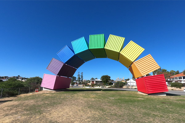 Fremantle WA rainbox containers copy