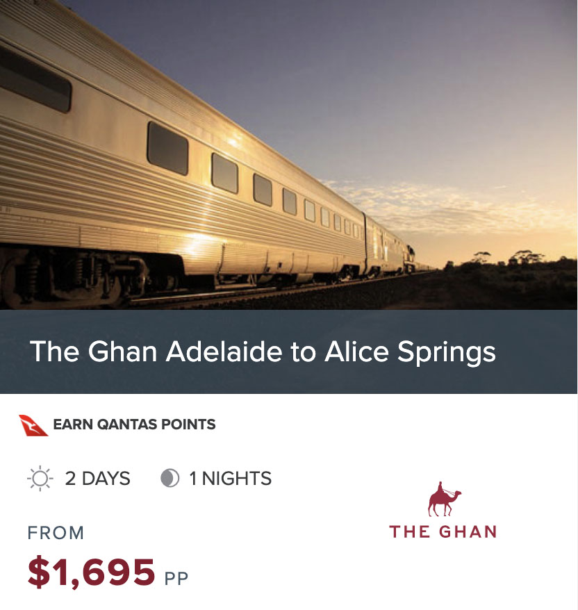 GHAN ADL to ASP train only prices
