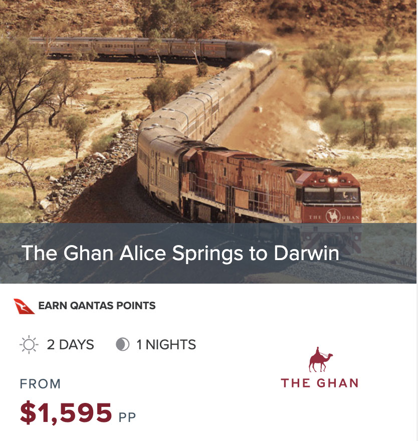 GHAN ASP to Darwin prices rail only