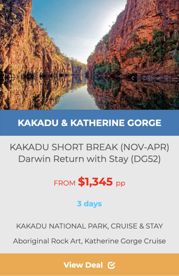 KAKADU & KATHERINE GORGE NOV APR tour deal
