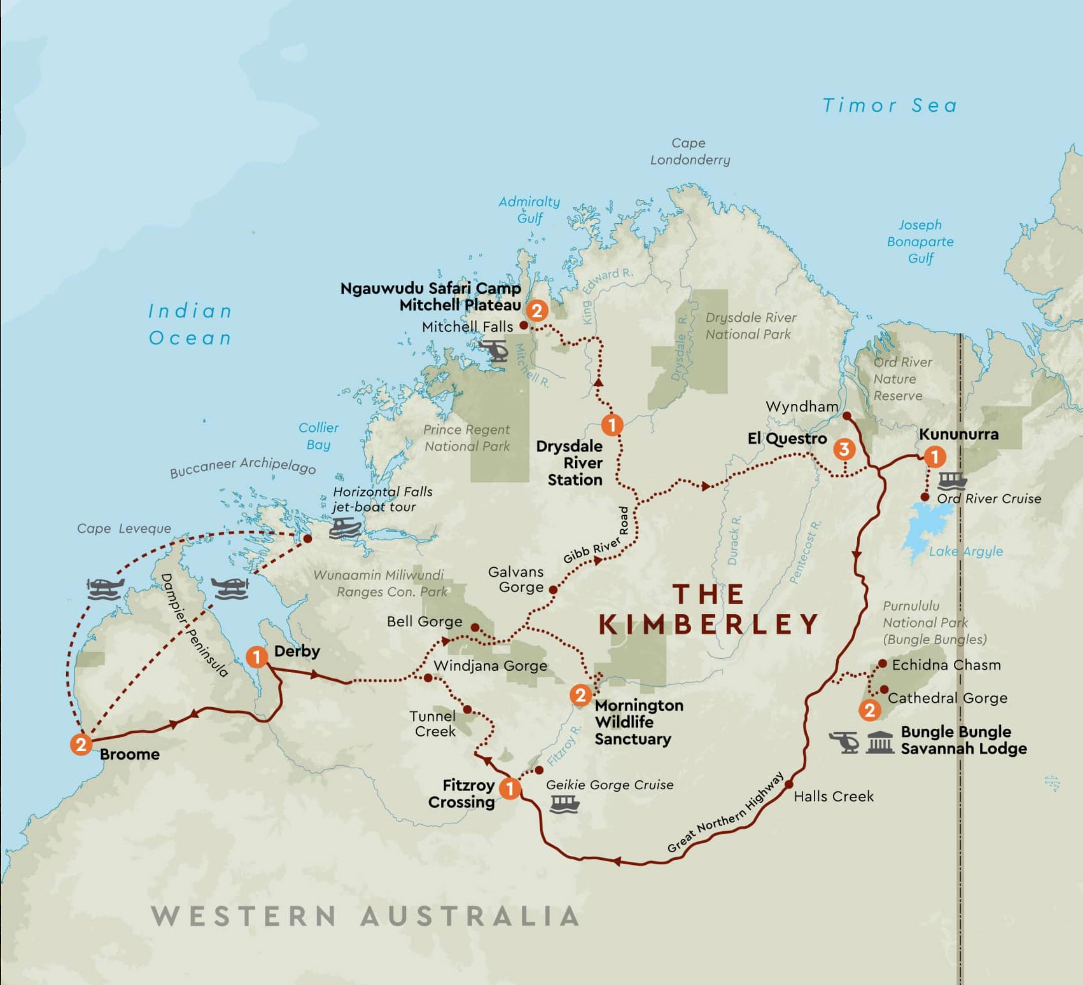 EXQUISITE-KIMBERLEY-ADVENTURE-TOUR-map