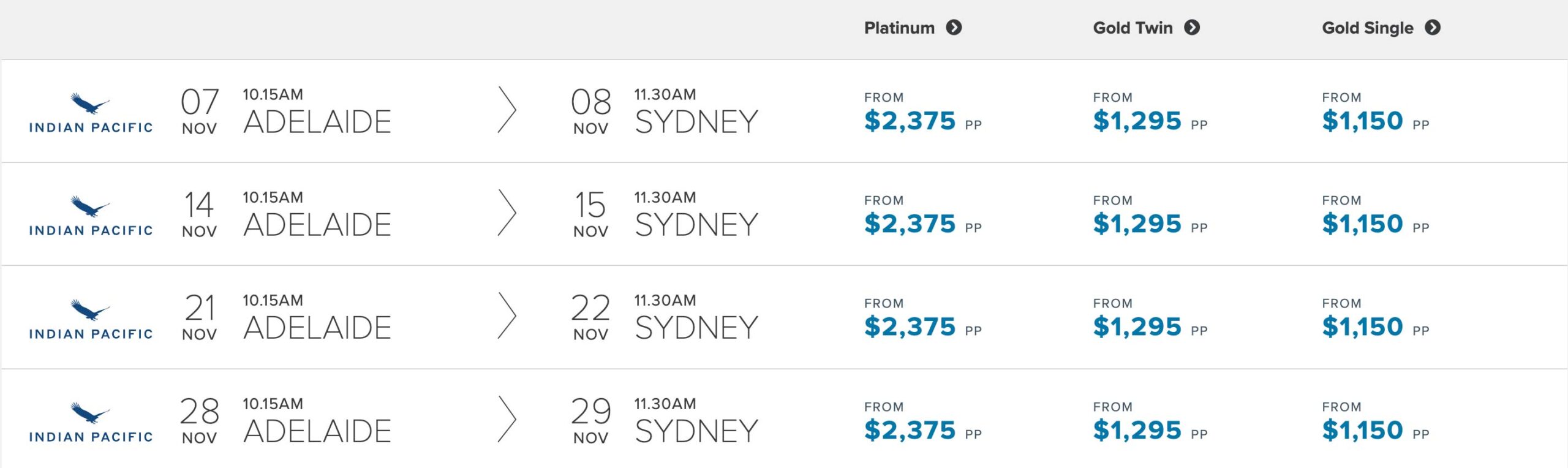 INDIAN-PACIFIC-prices-dates-Adelaide-to-Sydney-NOV-2023-