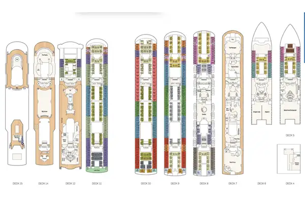 PACIFIC EXPLORER deck plans layout PACIFIC EXPLORER deck plans layout