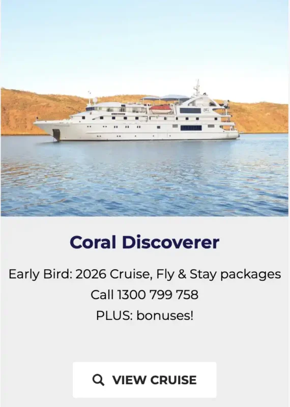 Coral Discoverer - Latest Kimberley cruise deal