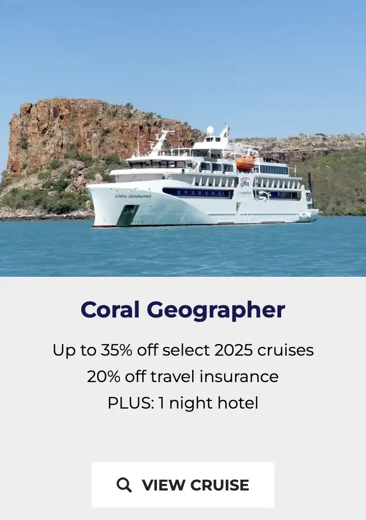 Coral Geographer - Latest Kimberley cruise deal