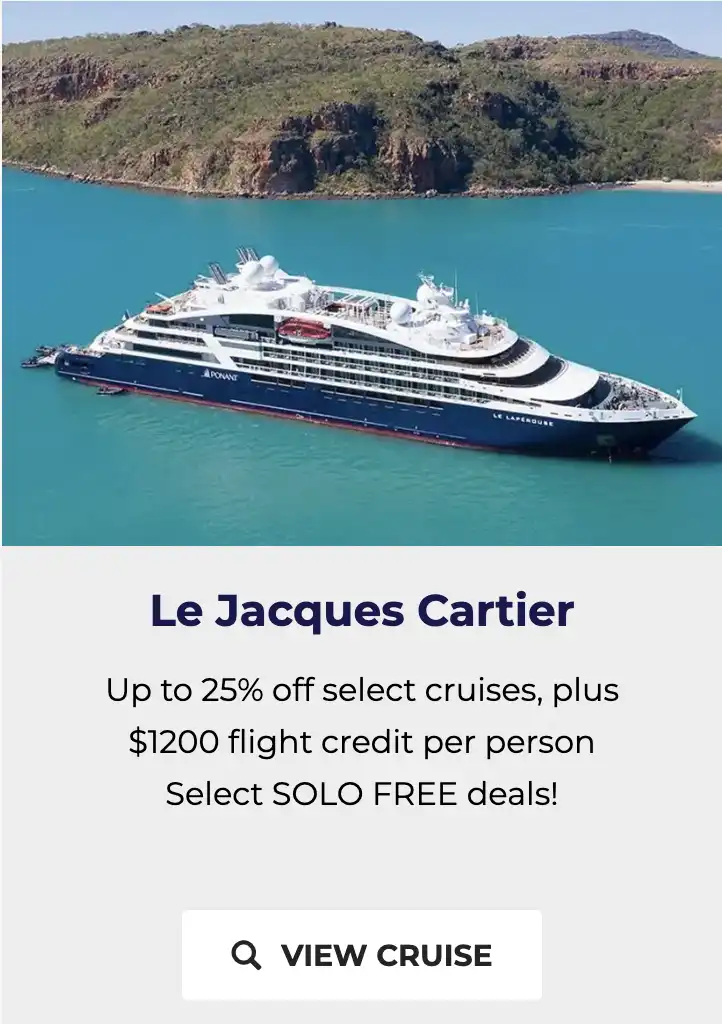 Le Jacques Cartier - Latest Kimberley cruise deal