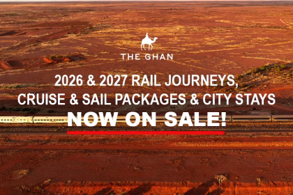 DISCOVER AUSTRALIA BY TRAIN - THE GHAN HOLIDAY PACKAGES 2026 & 2027