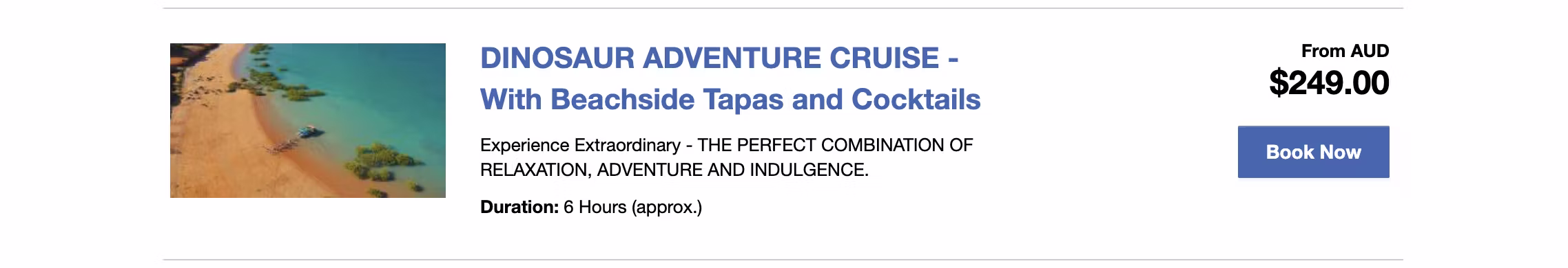 DINOSAUR ADVENTURE CRUISE button