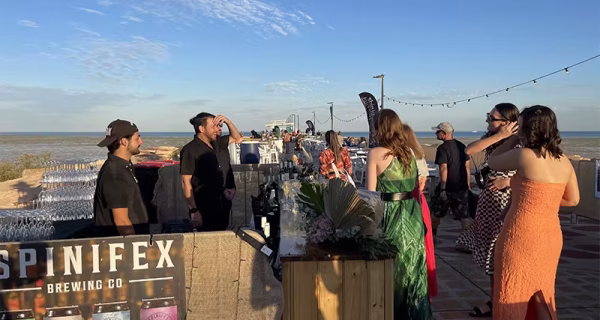 Broome festival on pier
