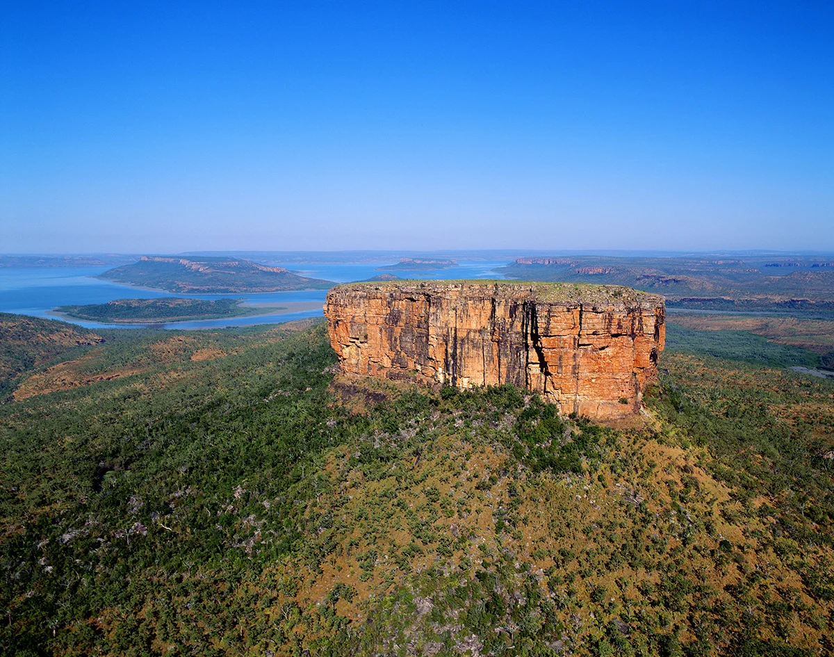 Mt Trafalgar Kimberley view from air Mt Trafalgar Kimberley view from air