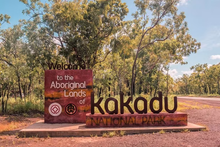KAKADU WILDLIFE AND CROC CRUISE Kakadu Natinonal Park sign copy